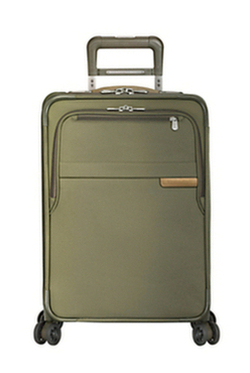 Briggs & Riley Baseline Domestic Carry-On Expandable Spinner 4-Wheel Suitcase Olive